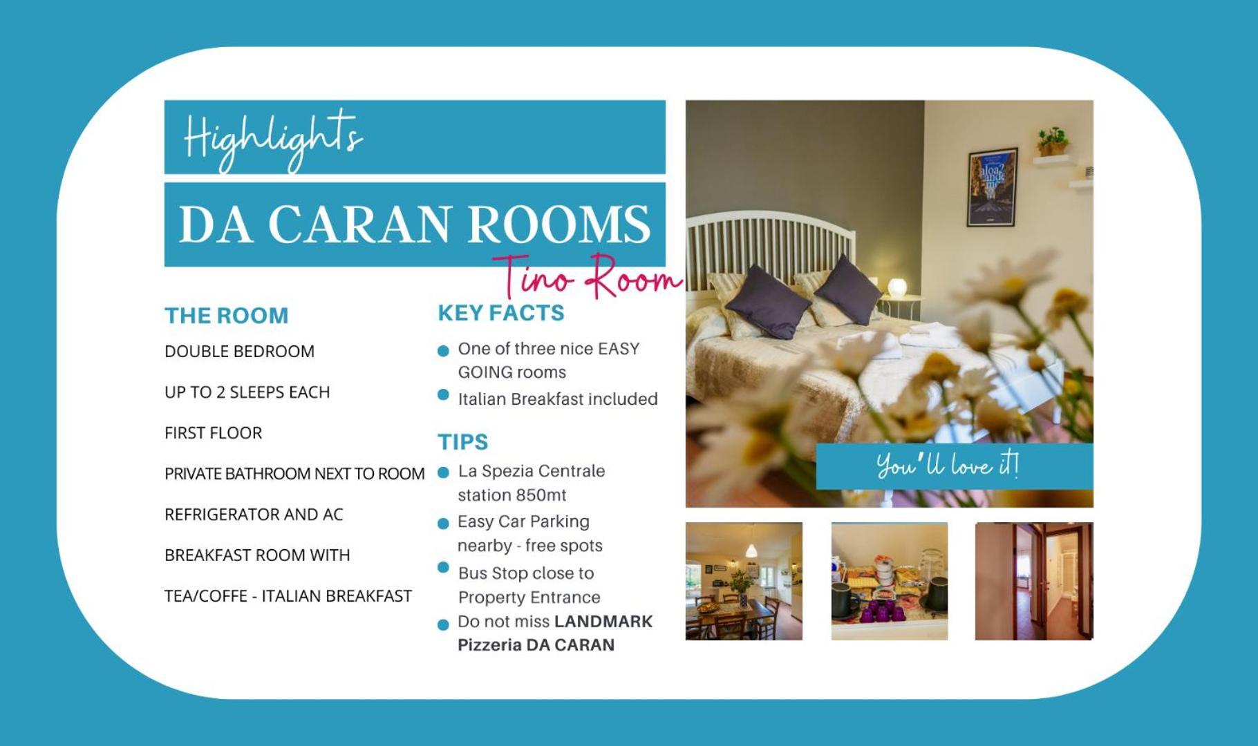 Da Caran Rooms With Ac La Spezia Exteriör bild